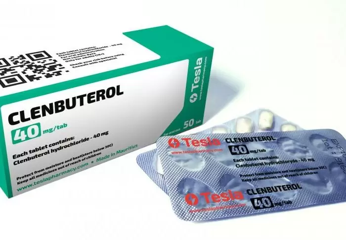 Tesla clenbuterol 0,04mg/tab - цена за 100 таб