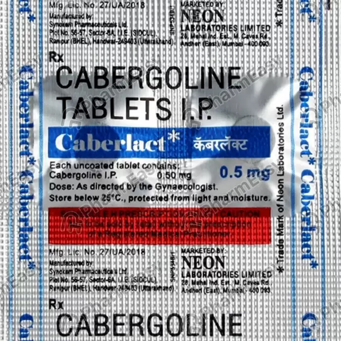 Caberlact 2 таблетки 0.5 mg/tab